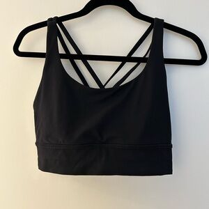 Black Lululemob Energy Bra Size 8